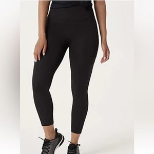 ZUDA Women’s Plus Black Active Leggings Pockets NWOT 4X Petite